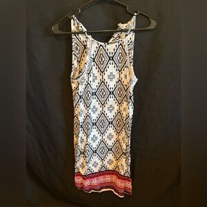 Mudd Black and White Geometric Dress